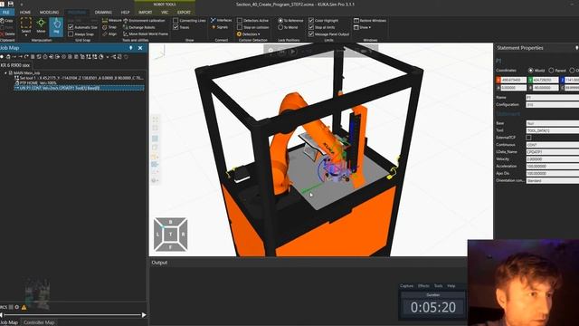 Kuka sim Pro. Lesson10. Взятие куба смотреть онлайн