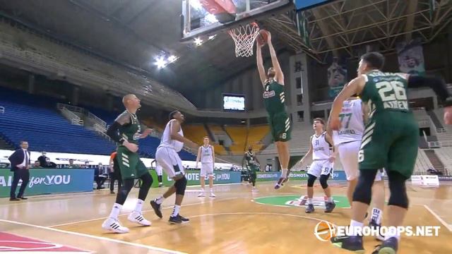Panathinaikos OPAP Athens - Zalgiris Kaunas 69-81: Georgios Papagiannis (10 points, 11 rebounds) смотреть онлайн
