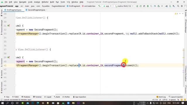 Android tutorial - Enable Fragment backward navigation using backStack || fragment onBack Pressed смотреть онлайн