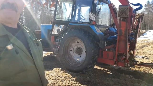 Замена масла в двигателе и балочном мосту МТЗ 82.1 ПОЛОМКА ГРЕЙФЕРНОГО ПОГРУЗЧИКА . МАРТ 2021 смотреть онлайн