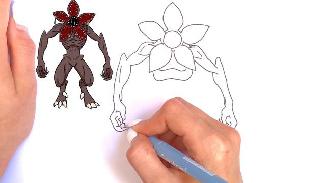 How To Draw Demogorgon - Stranger Things 4