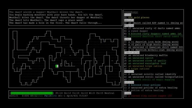 Let's Play NetHack! Part 6: Tone Forgets to Heal смотреть онлайн