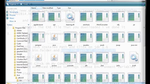Setting Up Java On Windows 7 , Vista (Set up Environment Variables for Java) смотреть онлайн