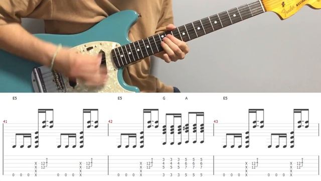 Måneskin - ZITTI E BUONI (guitar cover with tabs & chords) смотреть онлайн