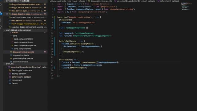 Unit Testing Angular With Jasmine: 04. Testing Directives смотреть онлайн
