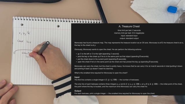 Treasure Chest SOLUTION (2A) | Codeforces Educational Round 157 смотреть онлайн