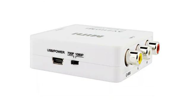 AV RCA to HDMI Output Video Converter Adapter 1080p Upscaler+USB Cable смотреть онлайн
