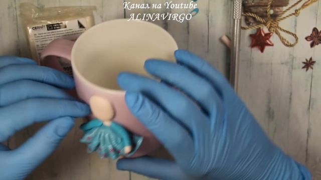 Мастер-класс: Часть 1. Декор кружки из полимерной глины FIMO/Девочка на кружке/polymer clay tutoria смотреть онлайн