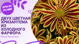 Промо-ролик "Двух-цветная Хризантема" из холодного фарфора