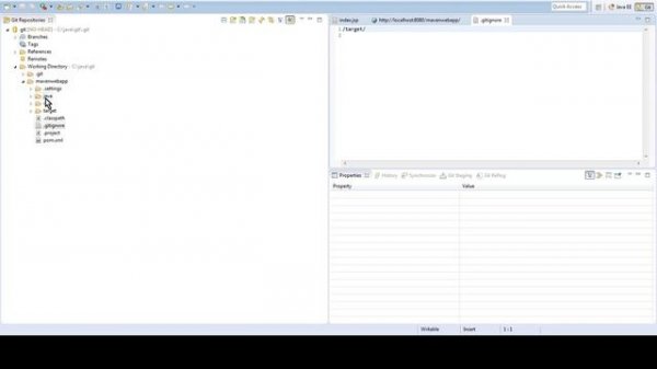 Tutorial 2: Commit Eclipse Maven WebApp to Git