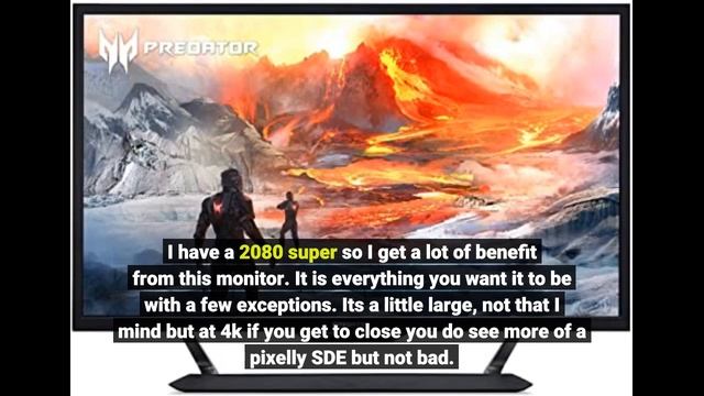 User Review: Acer Predator CG437K Pbmiiippuzx 43" 4K UHD NVIDIA G-SYNC Compatible Gaming Monito... смотреть онлайн