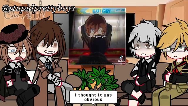 BSD react to Dazai Osamu ||Slight Angst|| смотреть онлайн