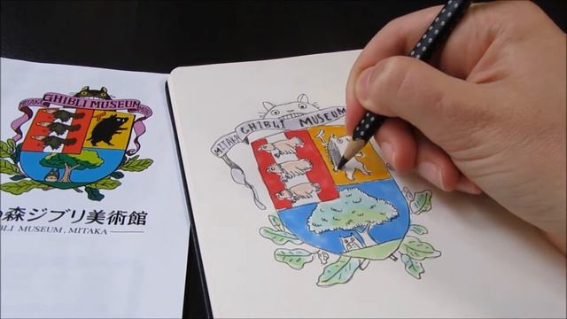 Let's draw in Ghibli / Скетчи из музея Гибли смотреть онлайн