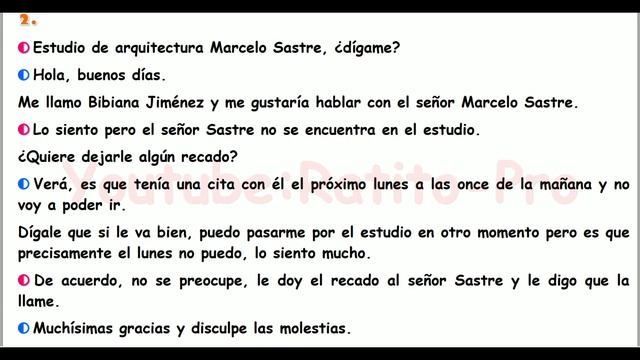 Conversaciones Para Aprender Español ♫ Nivel B1  ♫ Learn Spanish  ♫ 8