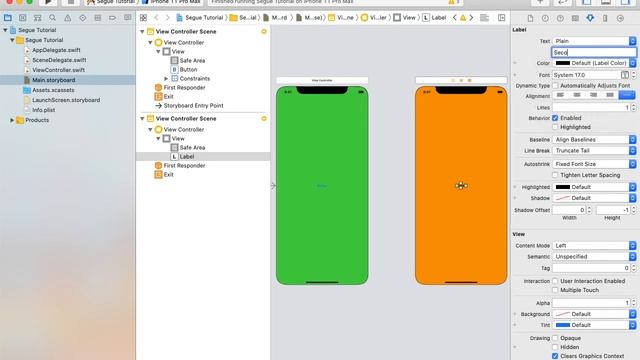 How to open new view controller with button click in Xcode Swift - iOS app Tutorial смотреть онлайн