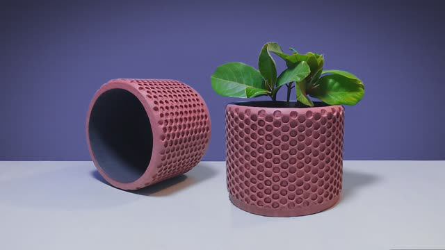 Цветочный горшок из гипса смотреть онлайн