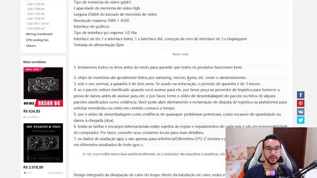 ACHEI! RX 580 Muito BARATA no AliExpress! GOLPE ou SEGURO? Resolvi Comprar! смотреть онлайн