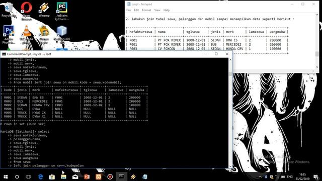 [TUTORIAL] Membuat database mysql di cmd || Perintah left join смотреть онлайн