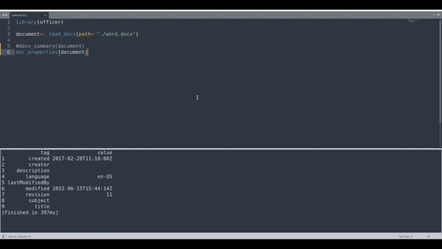 R Officer - Word(.docx) file meta data смотреть онлайн