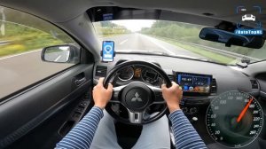 Mitsubishi Lancer X Ralliart максимальная скорость POV