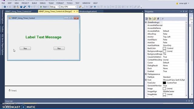 VB.NET Tutorial - How To Use Timer Control In Visual Basic.Net [ with source code ] смотреть онлайн