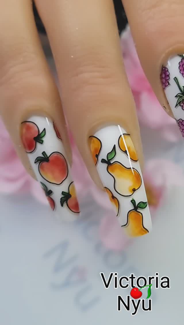 #fruit #nails #nailart #stamping #ногти #дизайнногтей #naildesign #uprettego #стемпинг #styl #shorts смотреть онлайн
