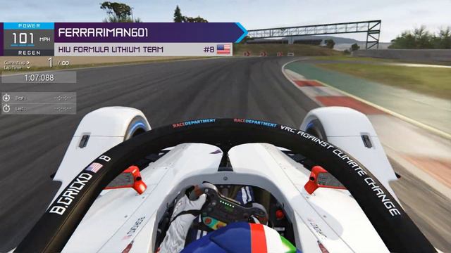 Assetto Corsa - VRC Formula Lithium v. 1.1 Hotlaps at Catalunya смотреть онлайн
