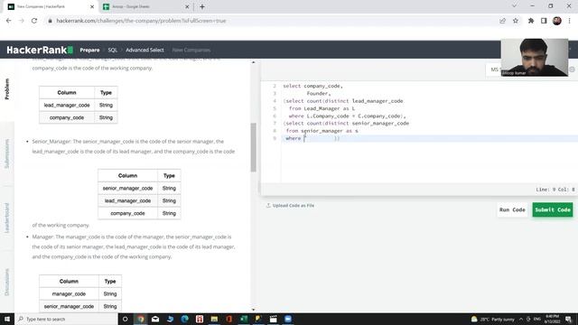 SQL HackerRank Solutions | Hackerrank New Companies query смотреть онлайн