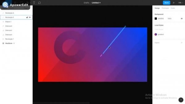 create abstract background with figma