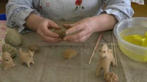 Лепка глиняной игрушки из цельного куска глины Сердюк Т. А.