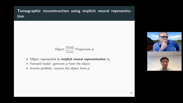 Tomographic Reconstruction using Coordinate-based NN with Spatial Regularization (Jakeoung Koo, DTU смотреть онлайн