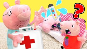 Мама заболела?  Видео для детей про игрушки Свинка Пеппа на русском языке