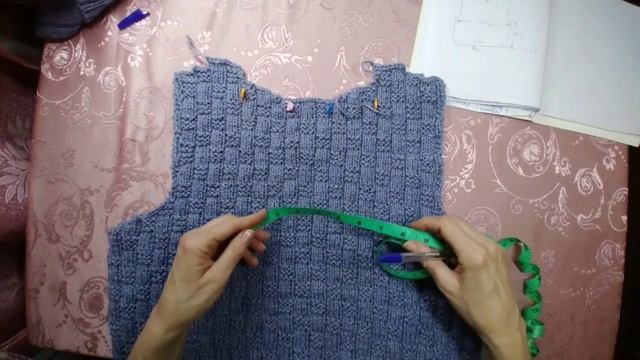 Вязание_ жилет спицами_ спинка жилета смотреть онлайн