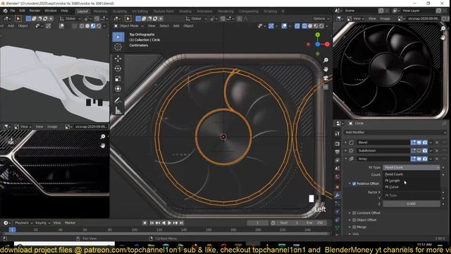 hard surface modeling in blender making the NVIDIA rtx 3080 смотреть онлайн