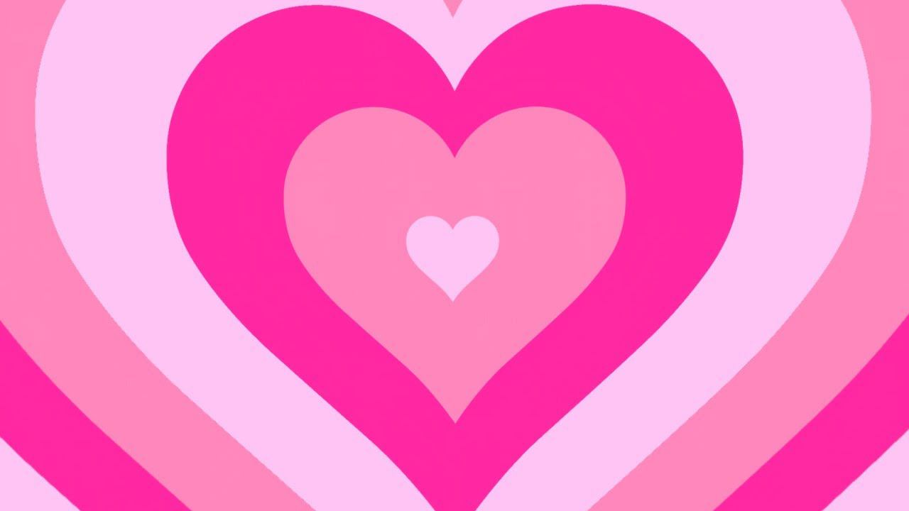 Фон сердечки  - Радужное розовое сердечко. Y2K PARTY |  Футаж для видео монтажа.