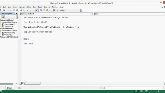 VBA to Show Progress on Status Bar for Macro Running Status смотреть онлайн