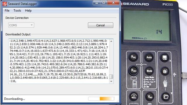 How do I download the PV200 or PV210 to the DataLogger смотреть онлайн
