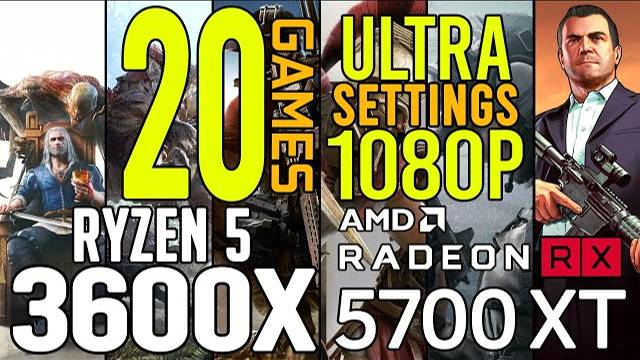 Ryzen 5 3600x + RX 5700XT In 20 Games Ultra 1080p Benchmarks!