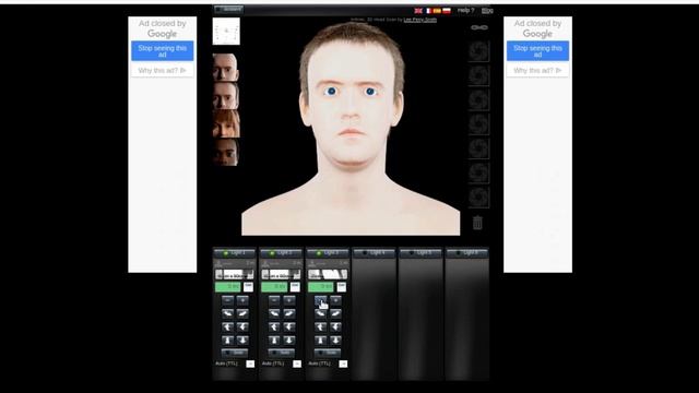 Виртуальная фотостудия. Установка света кликом мыши. смотреть онлайн