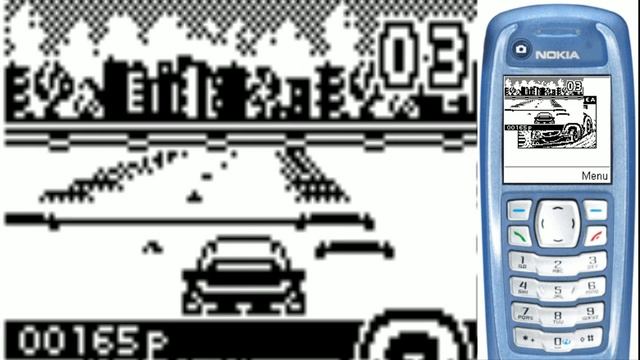 Racing Fever OLD JAVA GAME from Nokia 3100 (Sumea 2002 year) BLACK AND WHITE EDITION смотреть онлайн