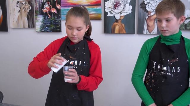 Учимся рисовать в технике Флюид Арт | Ульяновск Рулит смотреть онлайн