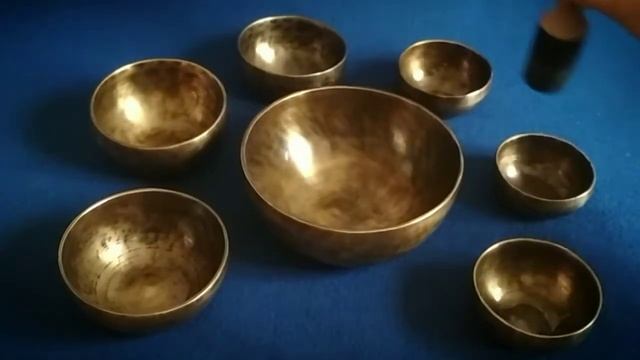 Кованые поющие чаши. Сет 