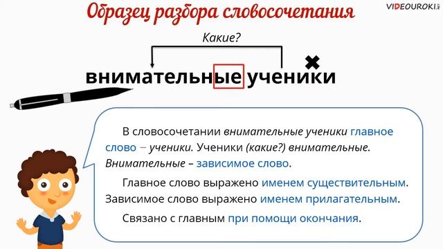 Разбор словосочетаний