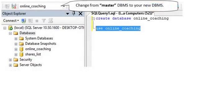 SQL tutorial database and table create смотреть онлайн