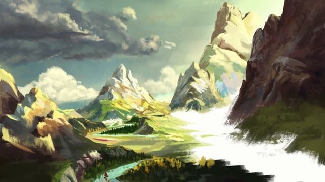 The Skies - Digital Landscape Painting Process [Clip Studio Paint] смотреть онлайн