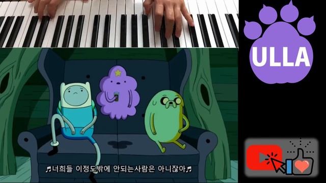 (adventure time) 비모가 핀과 제이크를 위해 부르는 노래 piano cover 언제부턴가 이걸 왜하고 있을까 смотреть онлайн