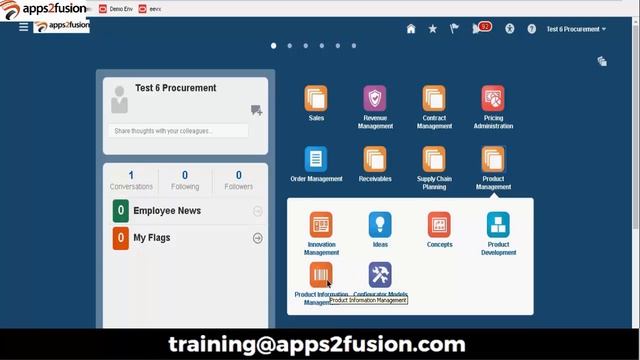Manage Item in Fusion SCM cloud Product Information Management смотреть онлайн