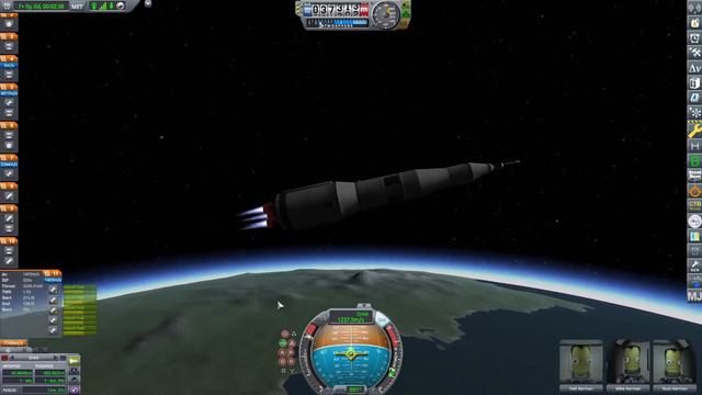 KSP: Apollo 11 replica part 1: launch and TLI смотреть онлайн