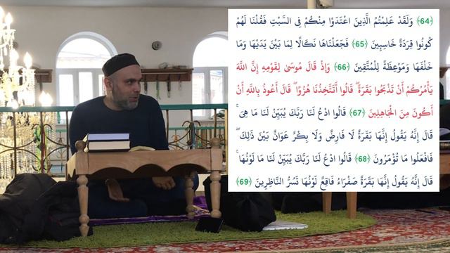 (Дарс 17)Тафсир.Бакара 65-73. 31.12.2020 / Мухаммад Бургьан смотреть онлайн