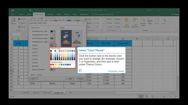 How to Create Your Own Color Theme in Excel 2016 @excel @office365 смотреть онлайн